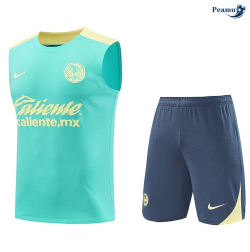 Kit Entrainement CF América Debardeur + Shorts Bleu 2024