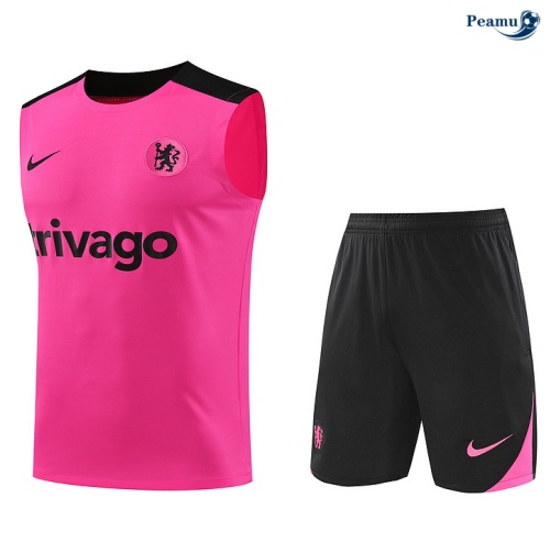 Kit Entrainement Chelsea Debardeur + Shorts rose 2024