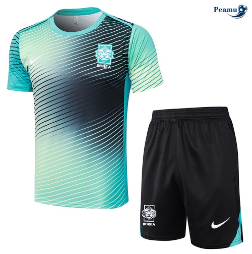 Kit Entrainement Corée + Shorts Bleu 2024