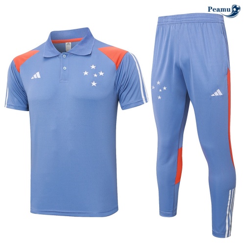 Kit Entrainement Cruzeiro Polo + Pantalon Gris 2024