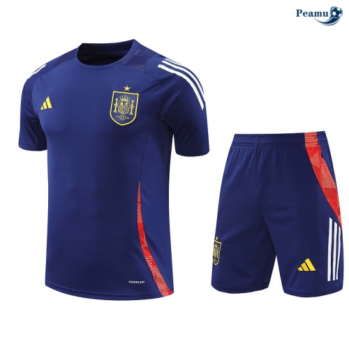 Kit Entrainement Espagne + Shorts Bleu marine 2024