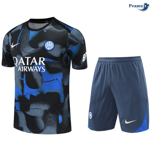 Kit Entrainement Inter Milan + Shorts Gris 2024