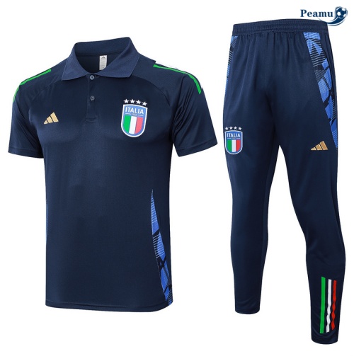Kit Entrainement Italie Polo + Pantalon Bleu marine 2024
