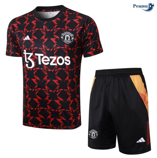 Kit Entrainement Manchester United + Shorts noir 2024