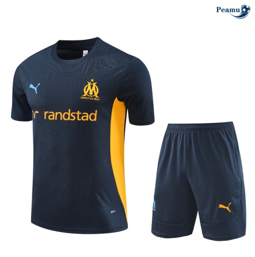 Kit Entrainement Marseille + Shorts Bleu marine 2024