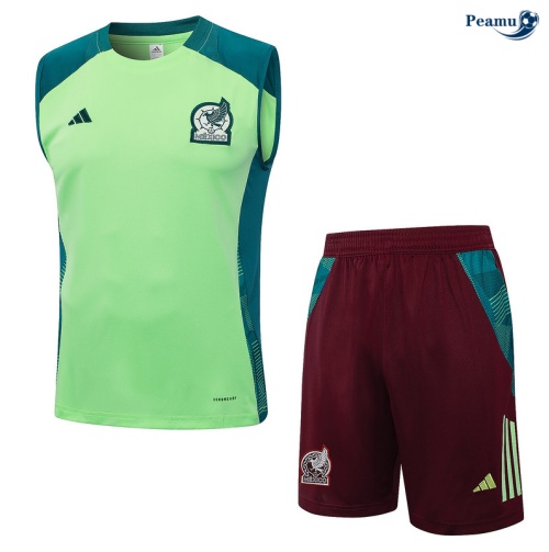 Kit Entrainement Mexique Debardeur + Shorts vert 2024