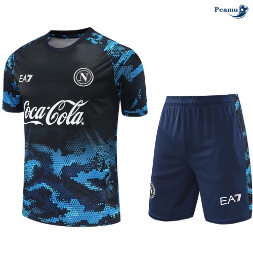 Kit Entrainement Naples + Shorts Bleu 2024