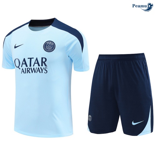 Kit Entrainement Paris PSG + Shorts Bleu 2024