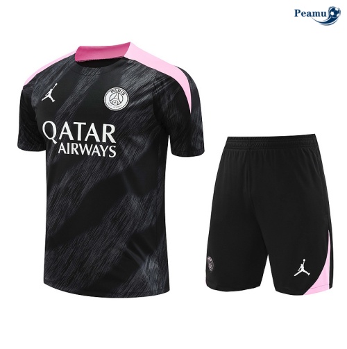 Kit Entrainement Paris PSG + Shorts noir 2024
