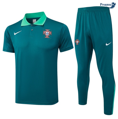 Kit Entrainement Portugal Polo + Pantalon vert 2024