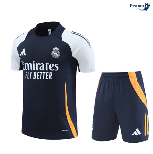 Kit Entrainement Real Madrid + Shorts Bleu marine 2024