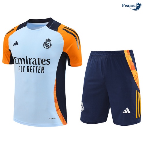 Kit Entrainement Real Madrid + Shorts Bleu 2024