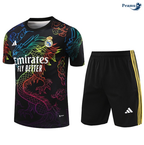 Kit Entrainement Real Madrid + Shorts noir 2024
