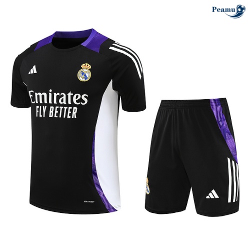 Kit Entrainement Real Madrid + Shorts noir 2024
