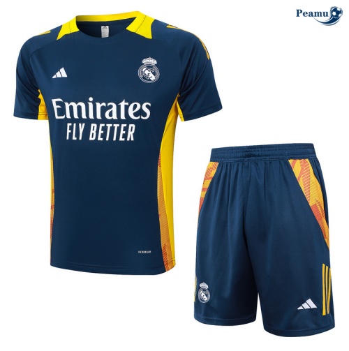 Kit Entrainement Real Madrid + Shorts Bleu marine 2024