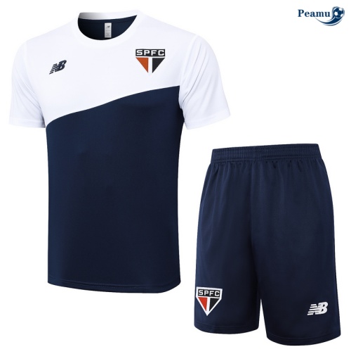 Kit Entrainement Sao Paulo + Shorts Bleu 2024
