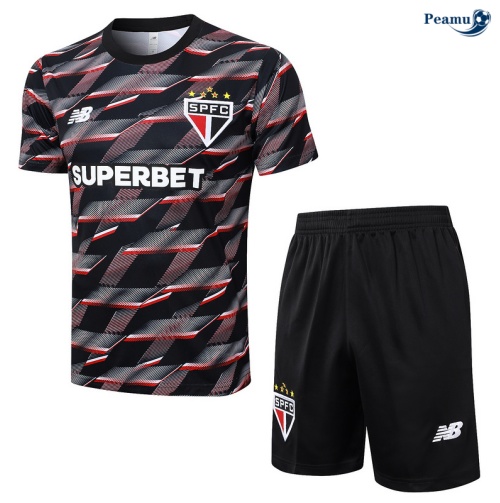 Kit Entrainement Sao Paulo + Shorts noir 2024