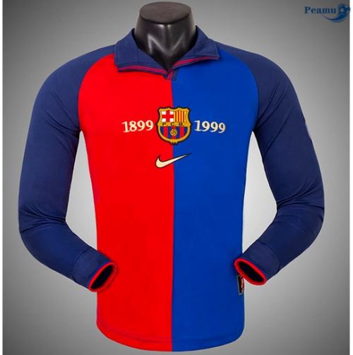 Rétro Barcelone Maillot Domicile Manche Longue 1998-00