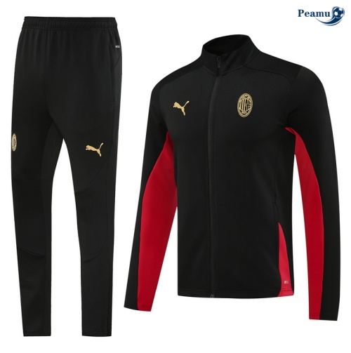 Veste Survetement AC Milan noir 2024