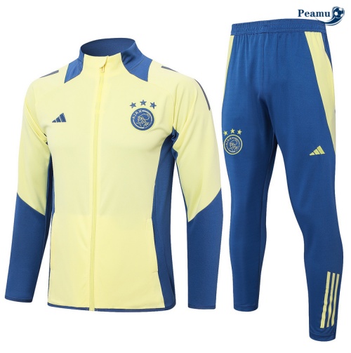 Veste Survetement AFC Ajax jaune 2024