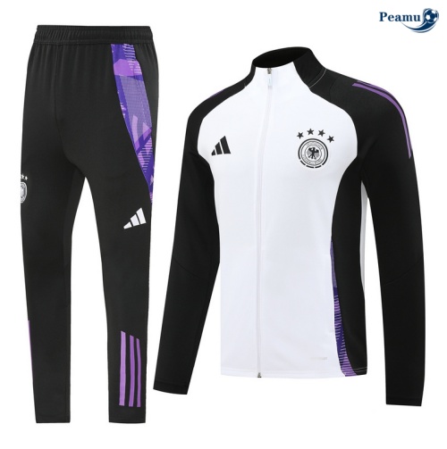 Veste Survetement Allemagne Blanc 2024