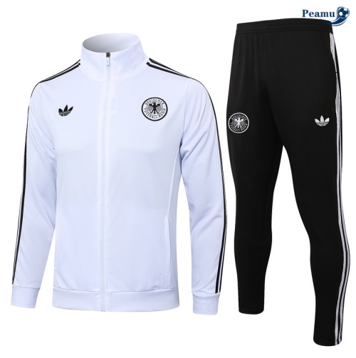 Veste Survetement Allemagne Blanc 2024