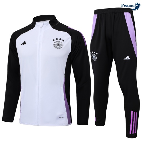 Veste Survetement Allemagne Enfant Blanc 2024