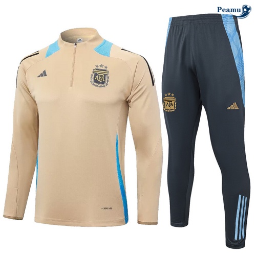 Survetement Argentine Enfant jaune 2024