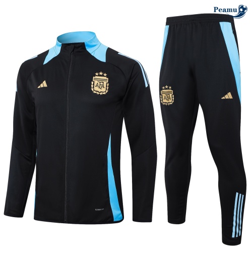 Veste Survetement Argentine Enfant noir 2024