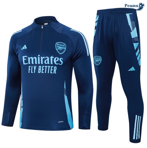 Survetement Arsenal Enfant Bleu 2024