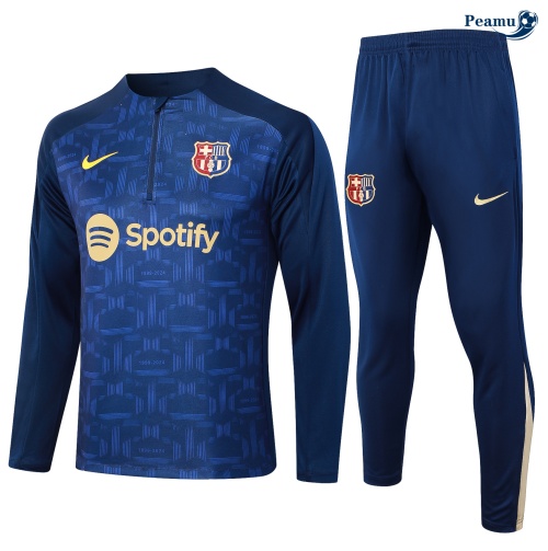 Survetement Barcelone Enfant Bleu marine 2024