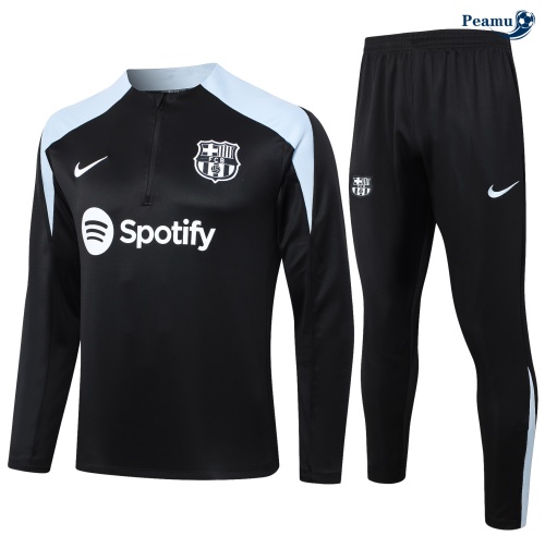 Survetement Barcelone Enfant noir 2024