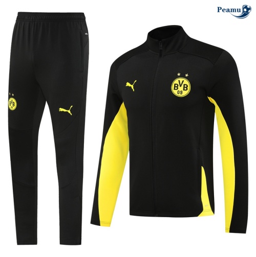 Veste Survetement Borussia Dortmund noir 2024