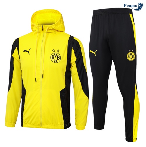 Coupe vent Borussia Dortmund jaune 2024