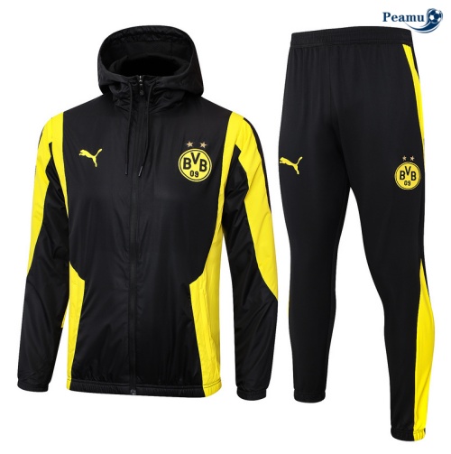 Coupe vent Borussia Dortmund noir 2024