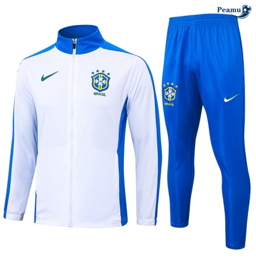 Veste Survetement Brésil Blanc 2024