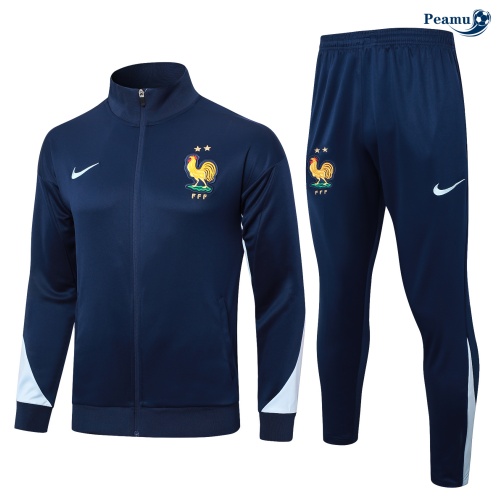 Veste Survetement France Enfant Bleu marine 2024