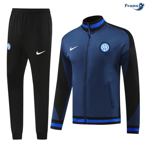 Veste Survetement Inter Milan Bleu marine 2024