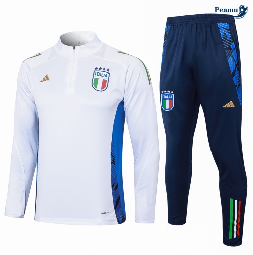 Survetement Italie Enfant Blanc 2024