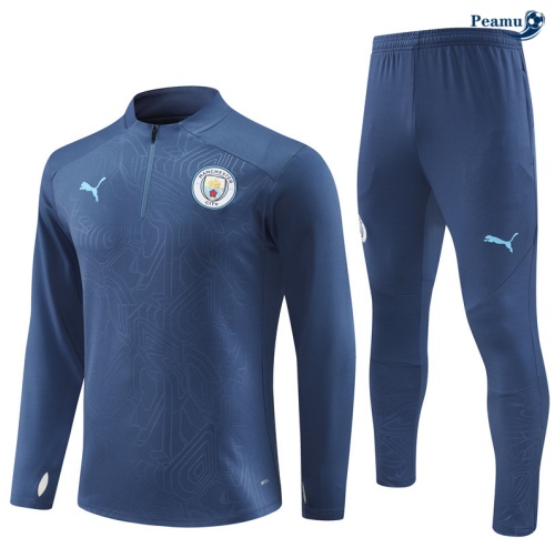 Survetement Manchester City Enfant Bleu marine 2024