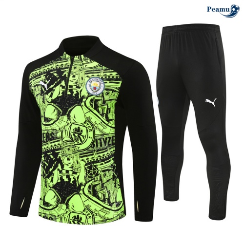 Survetement Manchester City Enfant vert 2024