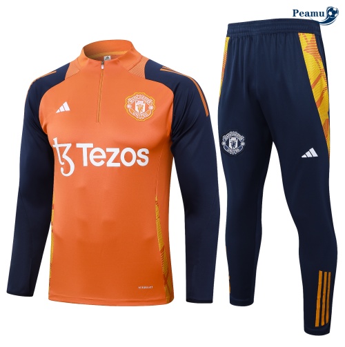 Survetement Manchester United Orange 2024