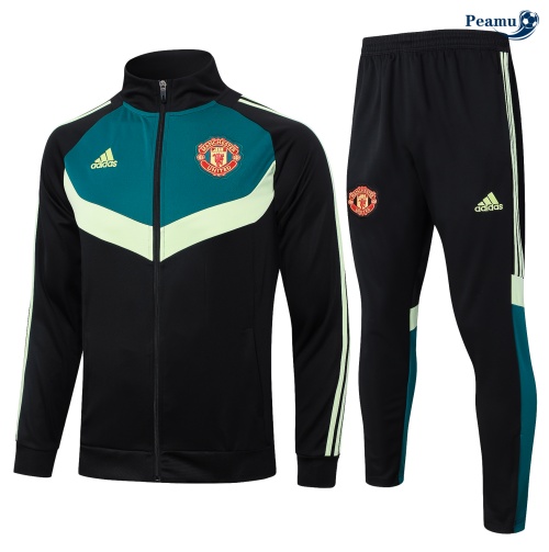 Veste Survetement Manchester United noir 2024