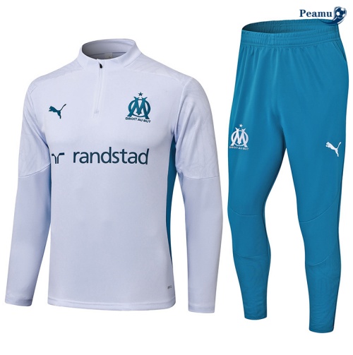 Survetement Marseille Blanc 2024