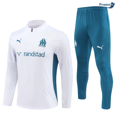 Survetement Marseille Enfant Blanc 2024