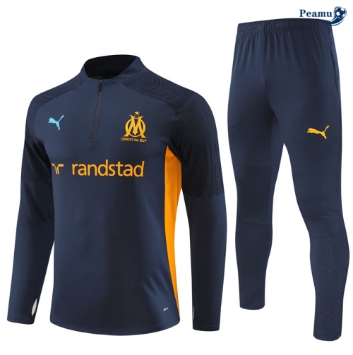 Survetement Marseille Enfant Bleu marine 2024