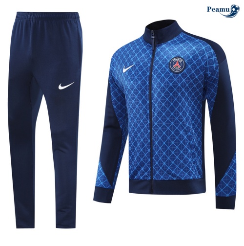 Veste Survetement Paris PSG bleu marine 2024
