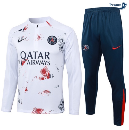 Survetement Paris PSG Blanc 2024