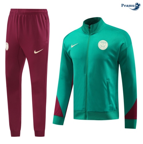 Veste Survetement Paris PSG vert 2024