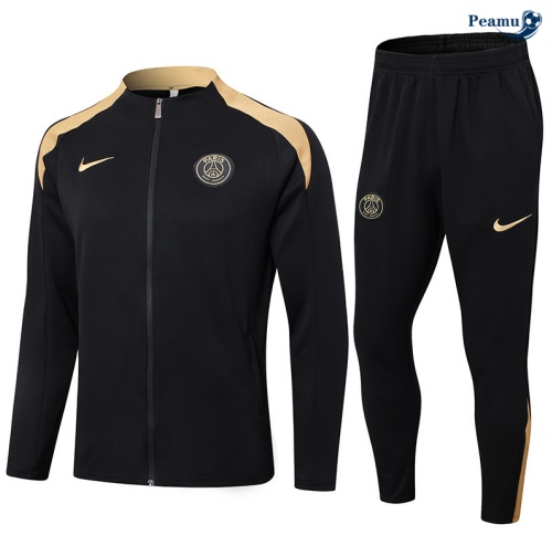 Veste Survetement Paris PSG noir 2024